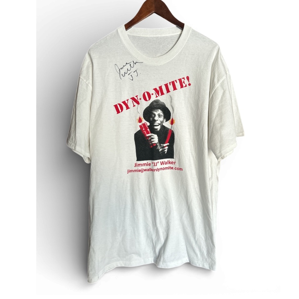 Vintage White DYN-O-MITE Jimmie “JJ” Walker Graphic Tee